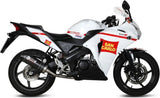 Komplette Abgasanlage Mit Katalysator Und Geräuschzulassung Oval Carbon Carbon - Mivv Kompatibel Mit Honda Cbr 125 R (2011-2016)