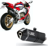 Exhaust Tip With Noise Certification Speed Edge Steel Black Carbon - Mivv Compatible With Honda Cbr 1000 Rr (2017-2019)