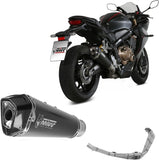Komplette Abgasanlage Mit Katalysator Und Geräuschzulassung Delta Race Stahl Schwarz Carbon - Mivv Kompatibel Mit Honda Cbr 650 R (2019-2023)