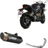 Komplette Abgasanlage Mit Katalysator Und Geräuschzulassung Gppro Stahl Schwarz - Mivv Kompatibel Mit Honda Cbr 650 R (2019-2023)