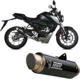 Komplette Abgasanlage Mit Katalysator Und Geräuschzulassung Gppro Carbon - Mivv Kompatibel Mit Honda Cb 125 R (2018-2020)