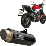 Auspuffendstück Mit Geräuschzulassung Oval Carbon - Mivv Kompatibel Mit Honda Cb 500 F (2019-2024)