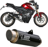 Komplette Abgasanlage Mit Katalysator Und Geräuschzulassung Gppro Carbon - Mivv Kompatibel Mit Honda Cb 125 R (2021-2024)