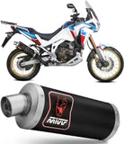 Auspuffendstück Mit Geräuschzulassung Dakar Stahl Schwarz - Mivv Kompatibel Mit Honda Crf 1100 L Africa Twin (2020-2023)