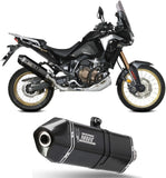 Auspuffendstück Mit Geräuschzulassung Speed Edge Stahl Schwarz Carbon - Mivv Kompatibel Mit Honda Crf 1100 L Africa Twin (2020-2023)