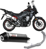 Komplette Auspuffanlage Ohne Katalysator Und Mit Geräuschzulassung Oval Carbon Carbon - Mivv Kompatibel Mit Honda Cb 500 X (2021-2024)
