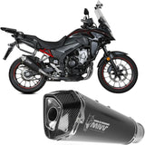 Auspuffendstück Mit Geräuschzulassung Delta Race Stahl Schwarz Carbon - Mivv Kompatibel Mit Honda Cb 500 X (2021-2024)