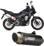 Auspuffendstück Mit Geräuschzulassung Gppro Stahl Schwarz - Mivv Kompatibel Mit Honda Cb 500 X (2021-2024)