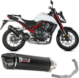 Komplette Auspuffanlage Ohne Katalysator Und Mit Geräuschzulassung Oval Carbon Carbon - Mivv Kompatibel Mit Honda Cb 750 Hornet (2023-2024)