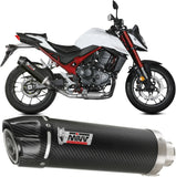 Auspuffendstück Mit Geräuschzulassung Oval Carbon Carbon - Mivv Kompatibel Mit Honda Cb 750 Hornet (2023-2024)