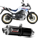 Auspuffendstück Mit Geräuschzulassung Oval Stahl Schwarz - Mivv Kompatibel Mit Honda Xl 750 Transalp (2023-2024)