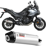 Auspuffendstück Mit Geräuschzulassung Oval Titan Carbon - Mivv Kompatibel Mit Honda Nt 1100 (2022-2024)