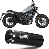 Auspuffendstück Mit Geräuschzulassung Hr-1 Stahl Schwarz - Mivv Kompatibel Mit Honda Cmx 500 Rebel (2022-2024)