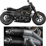 Doppelauspuffanlage Mit Katalysator Und Geräuschzulassung Hr-1 Stahl Schwarz Carbon - Mivv Kompatibel Mit Harley-Davidson Sportster S (2021-2024)