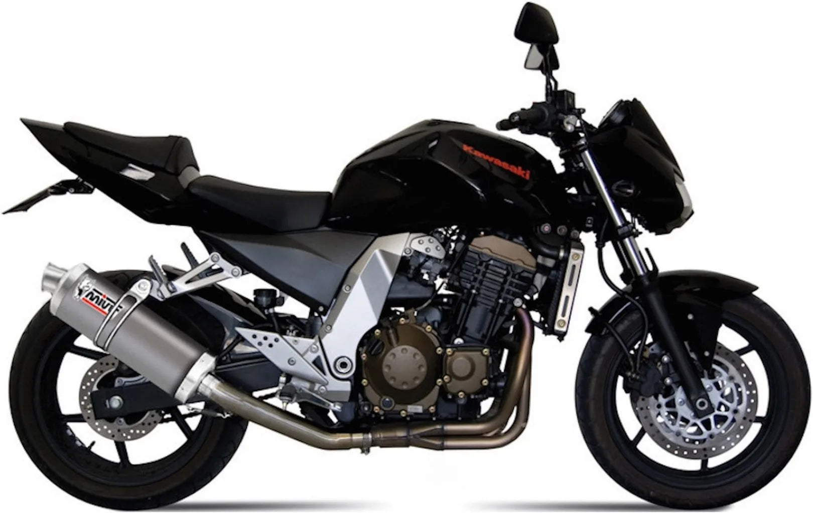 Auspuffendstück Mit Geräuschzulassung Oval Edelstahl - Mivv Kompatibel Mit Kawasaki Z 750 (2004-2006)