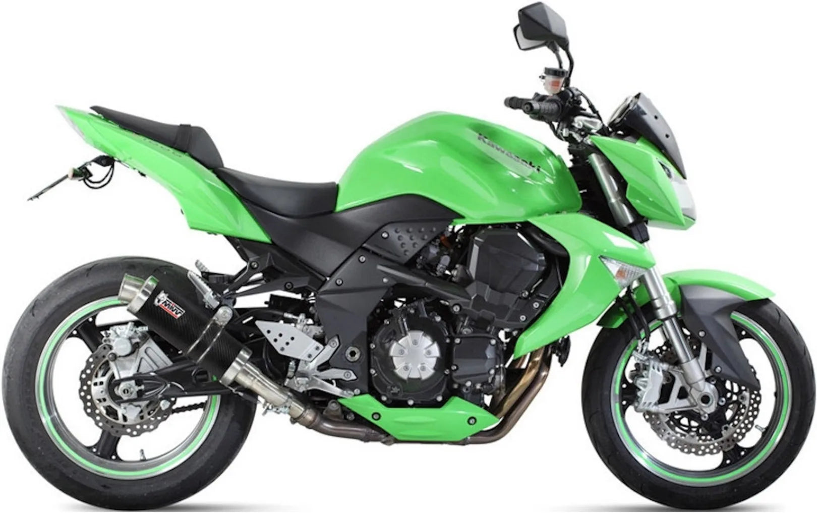 Doppelauspuffanlage Mit Geräuschzulassung Gp Carbon - Mivv Kompatibel Mit Kawasaki Z 1000 (2007-2009)