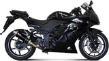 Auspuffendstück Mit Geräuschzulassung Gp Stahl Schwarz - Mivv Kompatibel Mit Kawasaki Ninja 250 R (2008-2013)