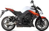 Doppelauspuffanlage Mit Geräuschzulassung Gp Stahl Schwarz - Mivv Kompatibel Mit Kawasaki Z 1000 (2010-2013)
