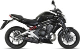 Komplette Abgasanlage Mit Katalysator Und Geräuschzulassung Suono Stahl Schwarz Carbon - Mivv Kompatibel Mit Kawasaki Er-6 F (2012-2016)