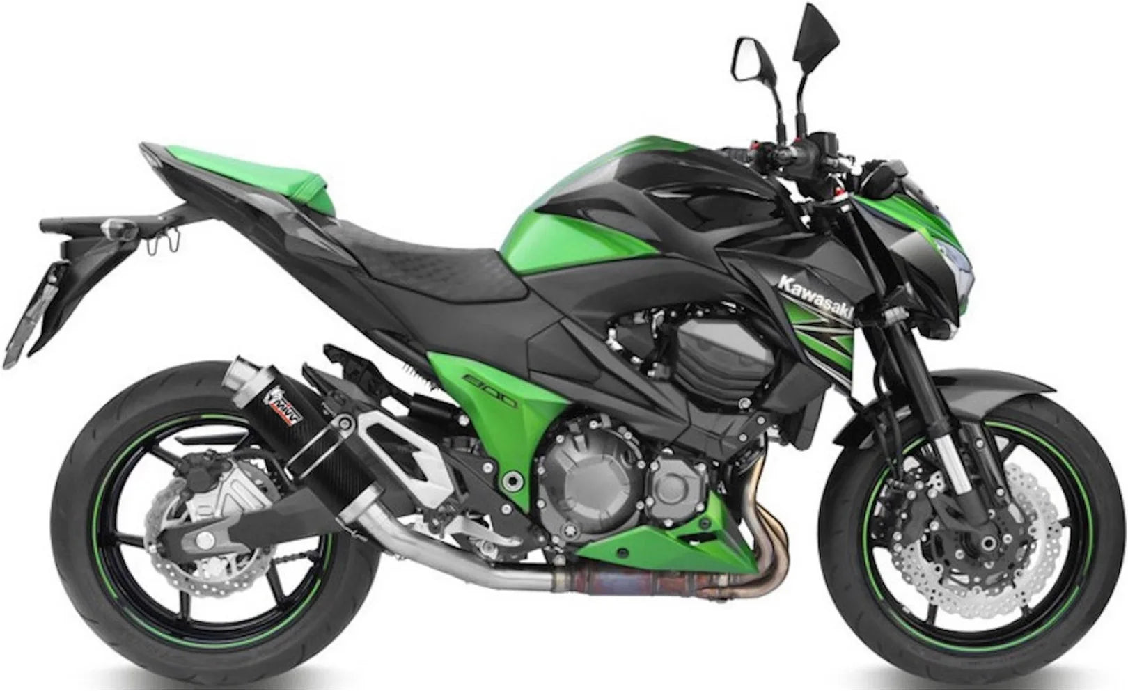 Auspuffendstück Mit Geräuschzulassung Gp Carbon - Mivv Kompatibel Mit Kawasaki Z 800 (2013-2016)