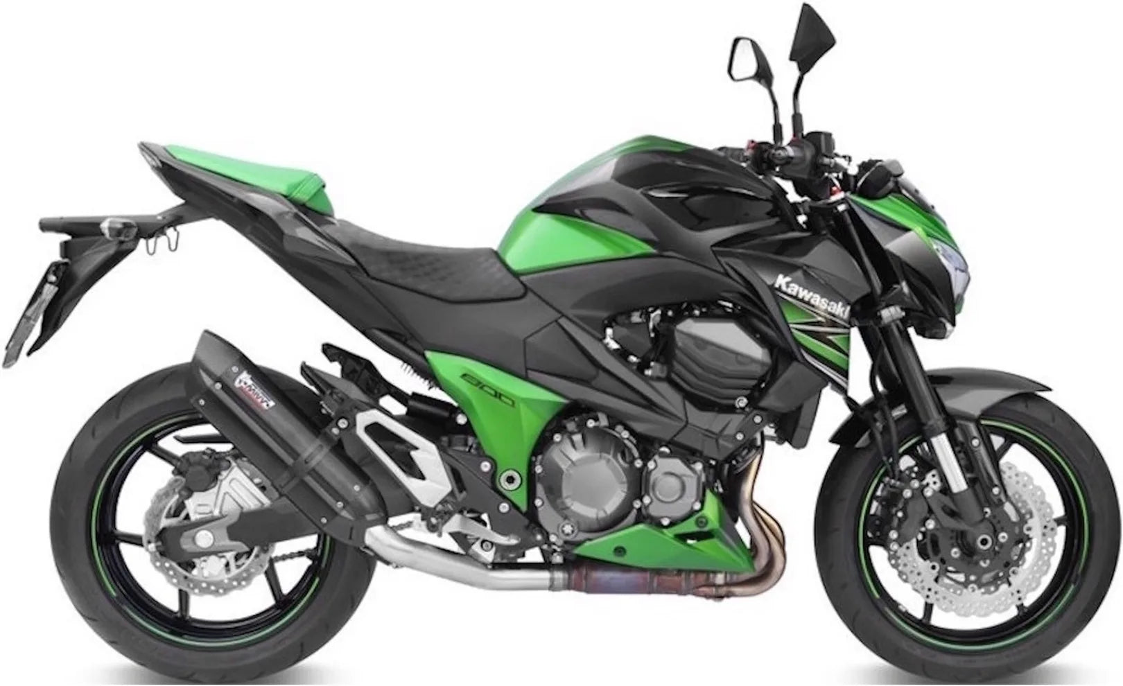 Auspuffendstück Mit Geräuschzulassung Suono Stahl Schwarz Carbon - Mivv Kompatibel Mit Kawasaki Z 800 (2013-2016)