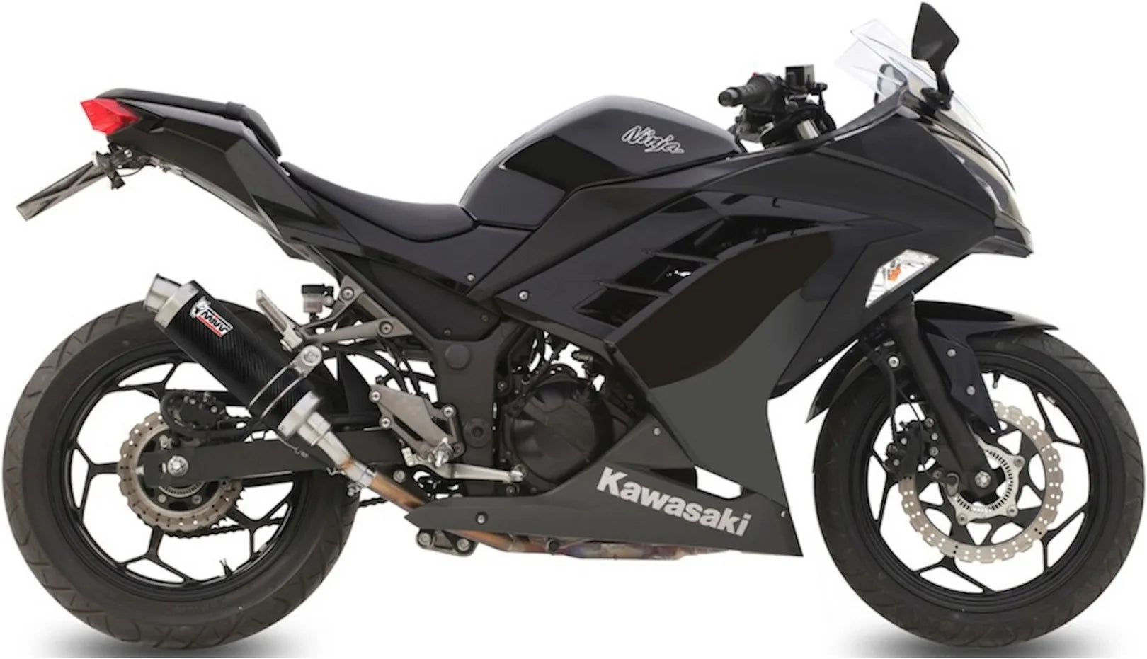 Auspuffendstück Mit Geräuschzulassung Gp Carbon - Mivv Kompatibel Mit Kawasaki Ninja 300 (2013-2016)