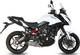 Komplette Abgasanlage Mit Katalysator Und Geräuschzulassung Oval Titan Carbon - Mivv Kompatibel Mit Kawasaki Versys 650 (2015-2020)