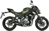 Komplette Auspuffanlage Ohne Katalysator Und Mit Geräuschzulassung Oval Carbon Carbon - Mivv Kompatibel Mit Kawasaki Z 650 (2017-2023)