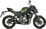 Komplette Auspuffanlage Ohne Katalysator Und Mit Geräuschzulassung Delta Race Stahl Schwarz Carbon - Mivv Kompatibel Mit Kawasaki Z 650 (2017-2023)