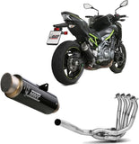 Komplette Auspuffanlage Ohne Katalysator Und Mit Geräuschzulassung Gppro Carbon - Mivv Kompatibel Mit Kawasaki Z 900 (2017-2024)