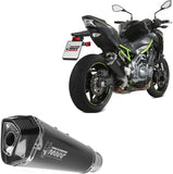 Exhaust Tip With Noise Certification Delta Race Steel Black Carbon - Mivv Compatible With Kawasaki Z 900 (2017-2024)
