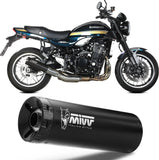 Auspuffendstück Mit Geräuschzulassung Hr-1 Stahl Schwarz Carbon - Mivv Kompatibel Mit Kawasaki Z 900 Rs (2018-2024)