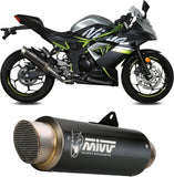 Auspuffendstück Mit Geräuschzulassung Gppro Stahl Schwarz - Mivv Kompatibel Mit Kawasaki Ninja 125 (2019-2024)