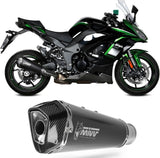 Auspuffendstück Mit Geräuschzulassung Delta Race Stahl Schwarz Carbon - Mivv Kompatibel Mit Kawasaki Ninja 1000 Sx (2020-2024)
