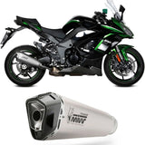 Auspuffendstück Mit Geräuschzulassung Delta Race Edelstahl Carbon - Mivv Kompatibel Mit Kawasaki Ninja 1000 Tourer (2020-2024)