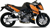 Doppelauspuffanlage Mit Katalysator Und Geräuschzulassung Suono Stahl Schwarz Carbon - Mivv Kompatibel Mit Ktm 990 Super Duke (2005-2011)