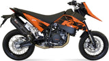 Doppelauspuffanlage Ohne Katalysator Mit Geräuschzulassung Suono Stahl Schwarz Carbon - Mivv Kompatibel Mit Ktm 690 Sm (2007-2012)