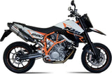 Doppelauspuffanlage Mit Katalysator Und Geräuschzulassung Suono Edelstahl Carbon - Mivv Kompatibel Mit Ktm 950 Supermoto R (2005-2006)