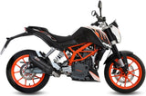 Komplette Abgasanlage Mit Katalysator Und Geräuschzulassung Suono Stahl Schwarz Carbon - Mivv Kompatibel Mit Ktm 390 Duke (2013-2016)