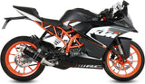 Komplette Abgasanlage Mit Katalysator Und Geräuschzulassung Gp Stahl Schwarz - Mivv Kompatibel Mit Ktm Rc 125 (2014-2016)