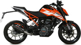 Auspuffendstück Mit Geräuschzulassung Suono Stahl Schwarz Carbon - Mivv Kompatibel Mit Ktm 390 Duke (2017-2020)