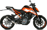 Auspuffendstück Ohne Katalysator Und Mit Geräuschzulassung Gppro Stahl Schwarz - Mivv Kompatibel Mit Ktm 390 Duke (2017-2020)