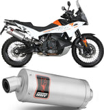 Auspuffendstück Mit Geräuschzulassung Dakar Edelstahl - Mivv Kompatibel Mit Ktm 890 Adventure - R (2020-2024)