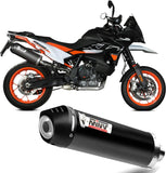 Auspuffendstück Mit Geräuschzulassung Oval Stahl Schwarz Carbon - Mivv Kompatibel Mit Ktm 890 Smt (2023-2024)