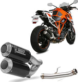 Doppelauspuffanlage Ohne Katalysator Mit Geräuschzulassung Mk3 Carbon - Mivv Kompatibel Mit Ktm Duke 1290 (2014-2019)