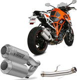 Doppelauspuffanlage Ohne Katalysator Mit Geräuschzulassung Mk3 Edelstahl - Mivv Kompatibel Mit Ktm Duke 1290 (2014-2019)