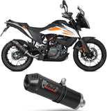 Exhaust Tip With Noise Certification Oval Carbon Carbon - Mivv Compatible With Ktm 390 Adventure (2020-2024)