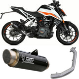 Komplette Auspuffanlage Ohne Katalysator Und Mit Geräuschzulassung Gppro Carbon - Mivv Kompatibel Mit Ktm 390 Duke (2021-2023)