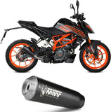 Exhaust Tip With Noise Certification X-M1 Steel Black - Mivv Compatible With Ktm 125 Duke (2021-2023)