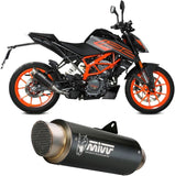 Auspuffendstück Mit Geräuschzulassung Gppro Stahl Schwarz - Mivv Kompatibel Mit Ktm 125 Duke (2021-2023)